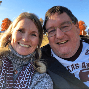 Photo of Darrell and Laurie Perkins, 2025 Honorary Chairs of CCCTX's Creating Hope in the Brazos Valley Event.